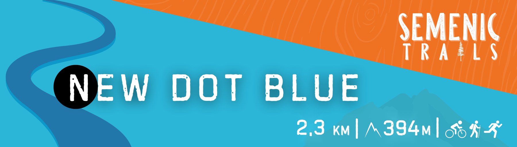 Panoul traseului New Dot Blue, Semenic Trails